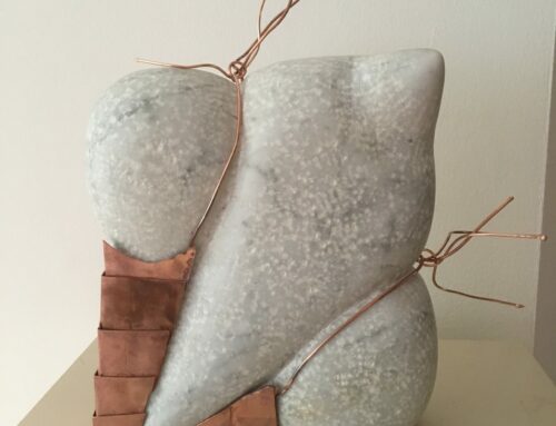 Ingeklemd- Marmer en Koper- 2020